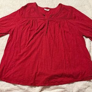 Lucky Brand Women's Red Blouse